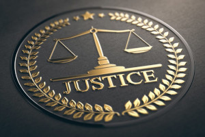 Boca Raton golden justice symbol